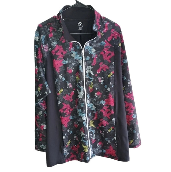 Avenue pattern zip jacket - Picture 1 of 4
